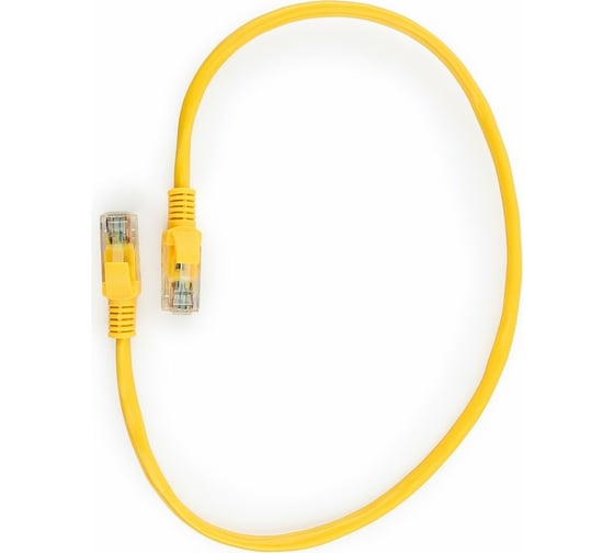 Изображение товара Многожильный патч-корд Cablexpert UTP кат.5e, 0.5м, литой, жёлтый PP12-0.5M/Y