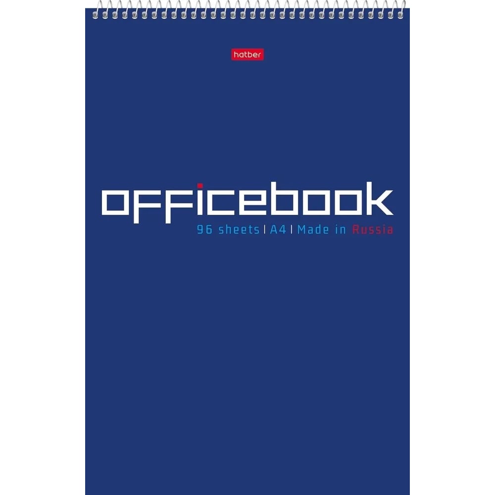 Изображение товара Блокнот Hatber OFFICE 96 л, А4, клетка, обложка мелованный картон, УФ-лак, на спирали, 20 шт в упаковке 076883