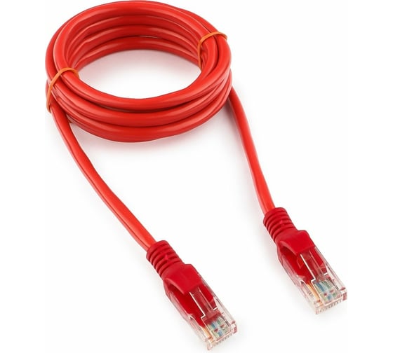 Изображение товара Патч-корд Cablexpert UTP кат.5e, 1.5м, литой, многожильный красный PP12-1.5M/R