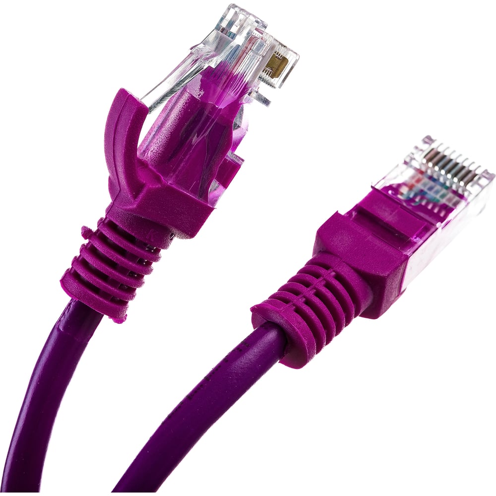 Изображение товара Многожильный патч-корд Cablexpert UTP кат 5е, 1.5 м, фиолетовый, литой