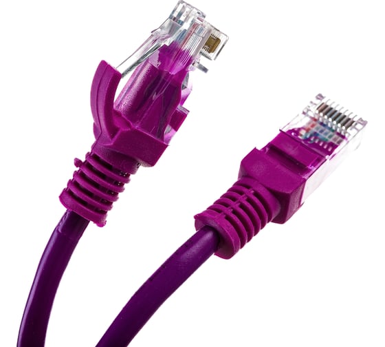 Изображение товара Многожильный патч-корд Cablexpert UTP кат.5e, 1.5 м, литой, фиолетовый PP12-1.5M/V