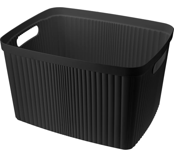 Изображение товара Корзина для белья Econova velvet, 450x360x270 мм, 35 л, черный 433246413