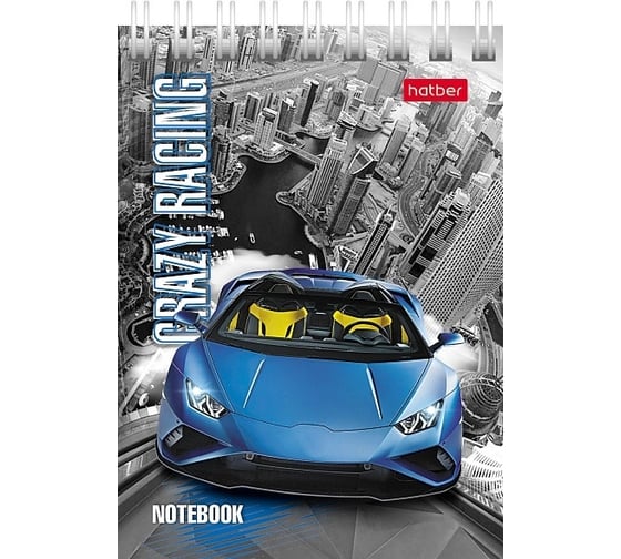 Изображение товара Блокнот Hatber Автопанорама 40 л, А7, клетка, 65 г/кв.м, обложка мелованный картон, 120 шт в упаковке 076974
