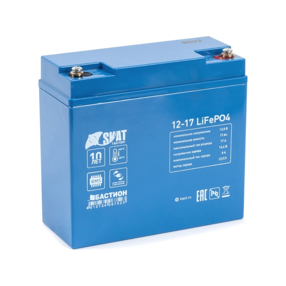 Изображение товара Аккумулятор Skat i-Battery 12-17 LiFePO4 Бастион 647 17 Ач 12 В