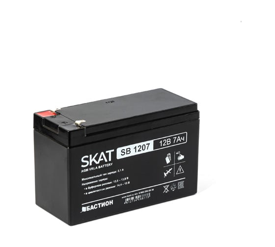 Изображение товара Аккумулятор свинцово-кислотный SKAT SB 1207 Бастион 2533