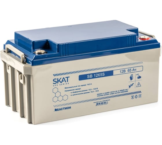 Изображение товара Аккумулятор свинцово-кислотный SKAT SB 1265S Бастион 8972