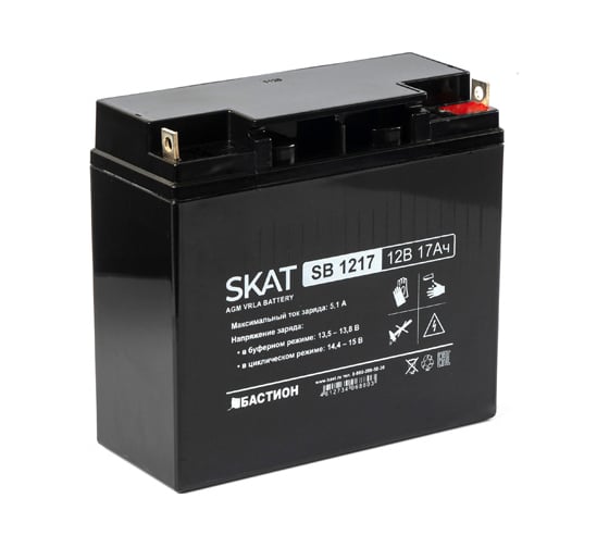Изображение товара Аккумулятор свинцово-кислотный SKAT SB 1217 Бастион 2536