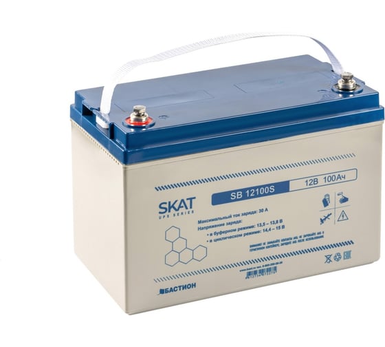 Изображение товара Аккумулятор свинцово-кислотный SKAT SB 12100S Бастион 8973