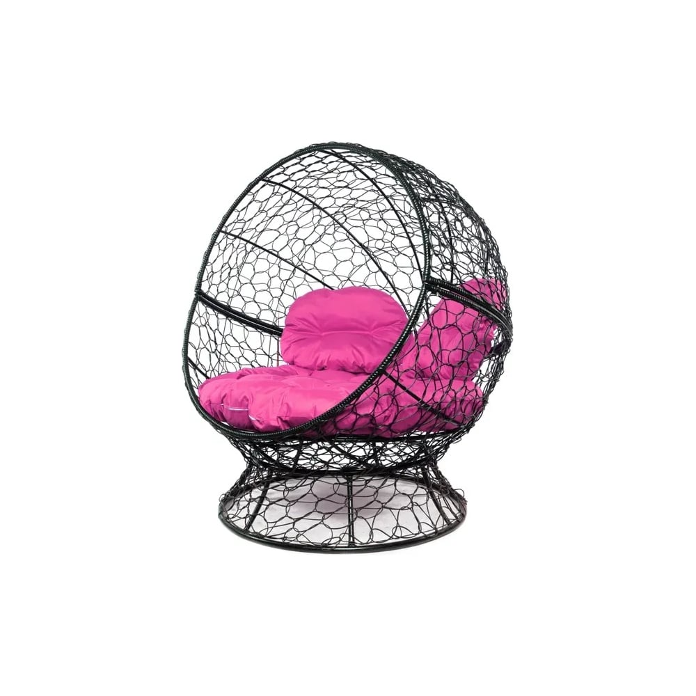 Изображение товара Кресло M-GROUP АПЕЛЬСИН с ротангом и подушкой черное