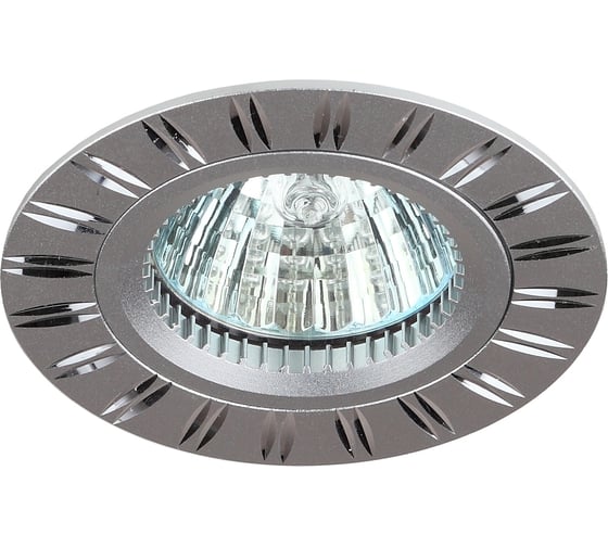 Изображение товара Светильник ЭРА KL33 AL/SL алюминиевый, MR16, 12V/220V, 50W, серебро/хром (50/2400) C0043819