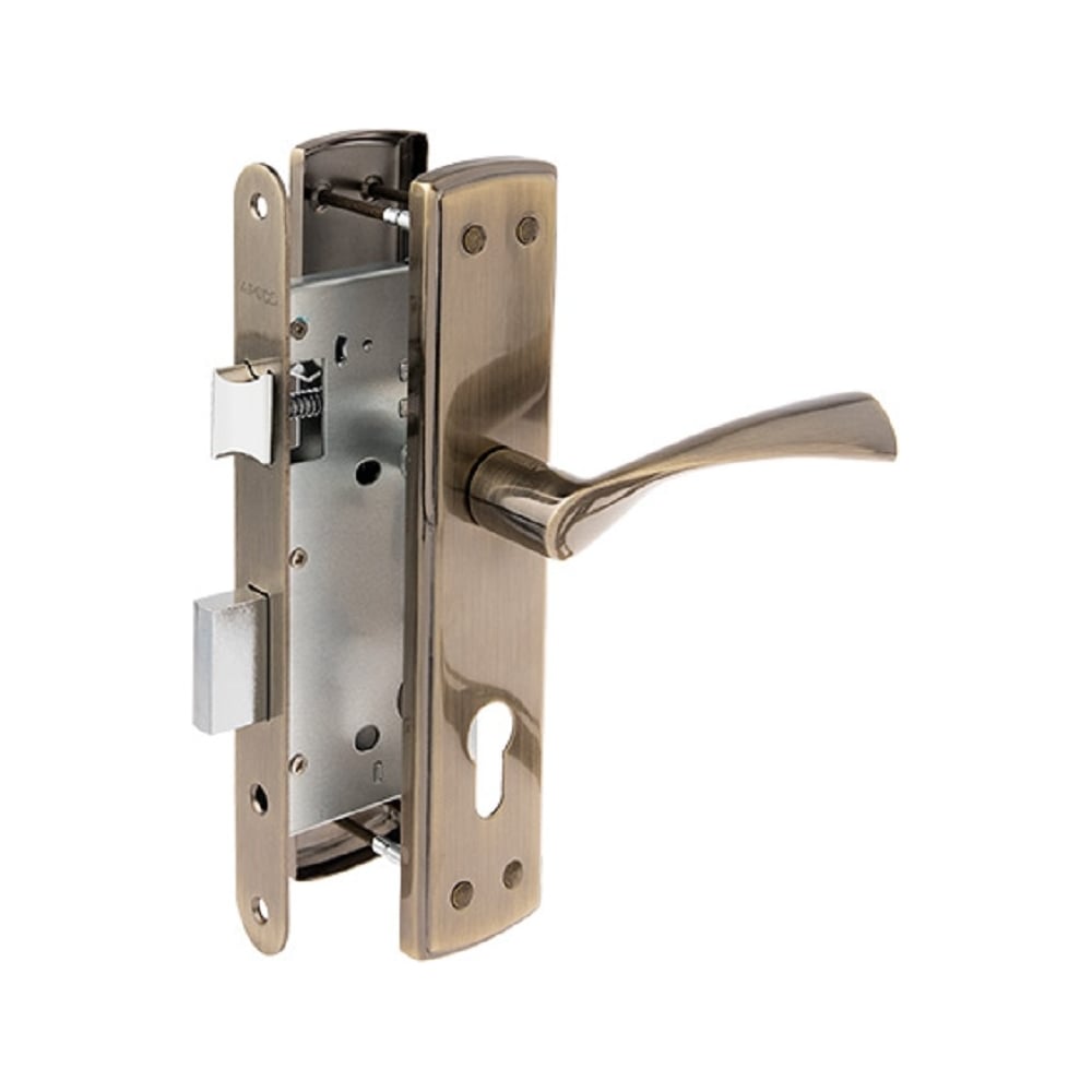 Изображение товара Врезной замок Apecs 1823-AB 33559, цилиндровый, для деревянных и металлических дверей, матовый нике