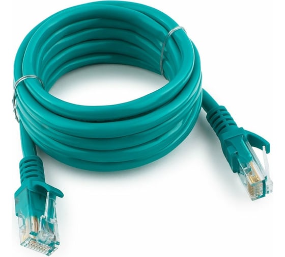 Изображение товара Многожильный патч-корд Cablexpert UTP кат.5e, 2м, литой, зелёный PP12-2M/G