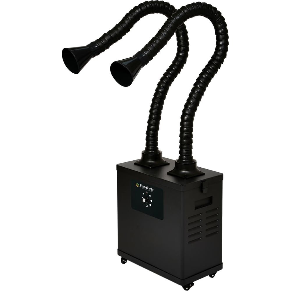 Изображение товара Антистатический дымоуловитель FUMECLEAR fc-1002a 330 м³/ч с дымоприемниками 2x50 мм Изображение товара Антистатический дымоуловитель FUMECLEAR fc-1002a 330 м³/ч с дымоприемниками 2x50 мм
