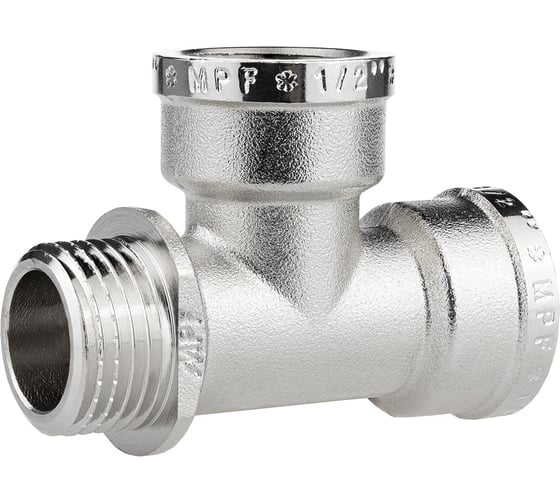 Изображение товара Тройник MPF 1/2", в/в/н, с ограничителем ИС.071607