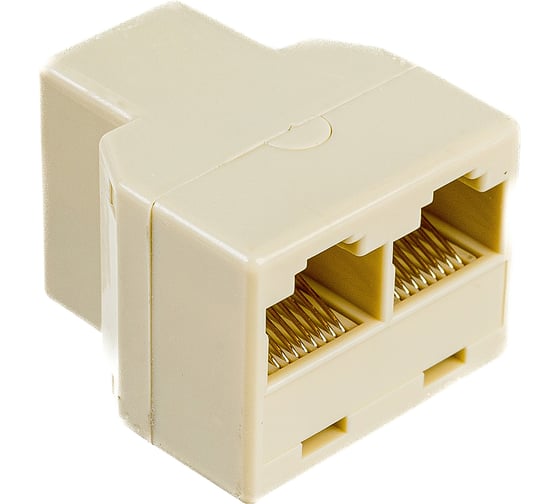 Изображение товара Разветвитель Cablexpert RJ45 8P8C розетка 2x8P8C розетки US-09A