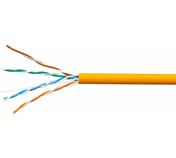 Изображение товара Кабель SkyNet Premium UTP-LSZH 4x2x0,51, медный, FLUKE TEST, кат.5e, однож., 305 м, box, оранжевый CSP-UTP-LSZH-4-CU