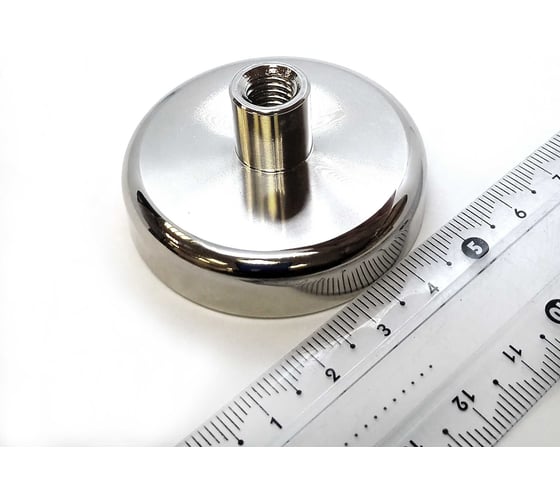 Изображение товара Магнитное крепление Проф-Магнит под болт, шуруп D48, сцепление 81 кг - 1 шт PMYP-D-48