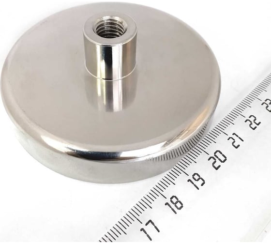 Изображение товара Магнитное крепление Проф-Магнит под болт, шуруп D75, сцепление 164 кг - 1 шт PMYP-D-75