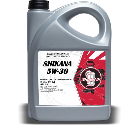 Изображение товара Моторное масло SHIKANA se 5w-30 sp синтетическое 5л 78624