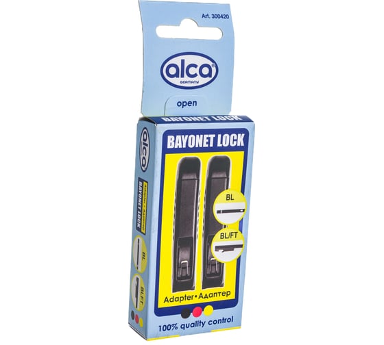 Изображение товара Адаптеры для щеток с прямым поводком BAYONET LOCK 2 шт Alca 300420