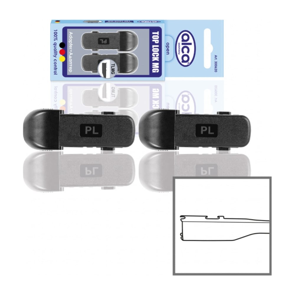 Изображение товара Адаптеры для щеток Alca TOP LOCK MG (JWB071) комплект 2 шт. 300620