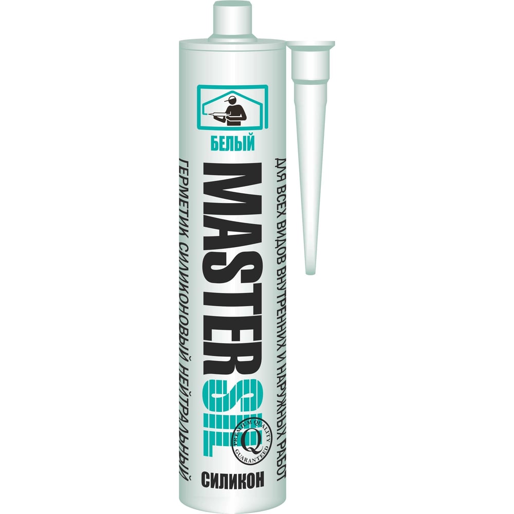 Изображение товара Герметик Mastersil силиконовый нейтральный белый 280 мл
