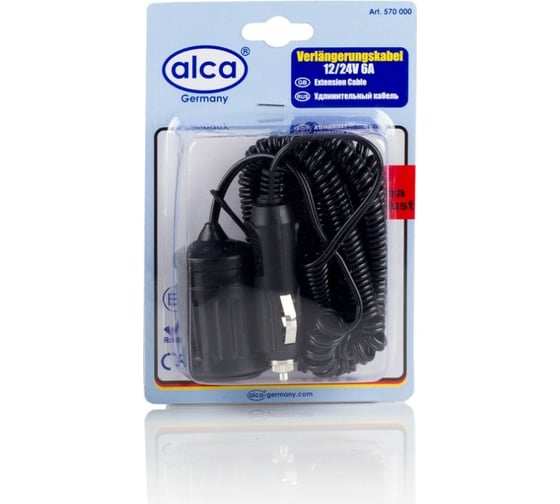Изображение товара Удлинитель прикуривателя Alca 12/24 В, 6А, 5 м 570000