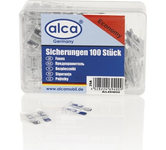 Изображение товара Флажковые предохранители Alca 25 А, 100 шт. 694000