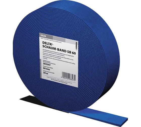 Изображение товара Уплотнительная самоклеящаяся вспененная лента для контробрешётки Delta schaumband sb 60 2203347