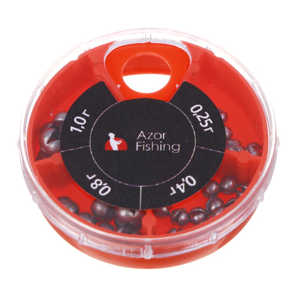 Изображение товара Грузило AZOR FISHING 338-112 Маленький набор вес 52 г зажимной шар