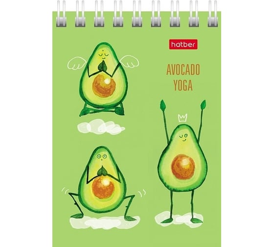 Изображение товара Блокнот Hatber Йога-Фитнес 60 л, А7, клетка, обложка мелованный картон, 78 шт в упаковке 066625