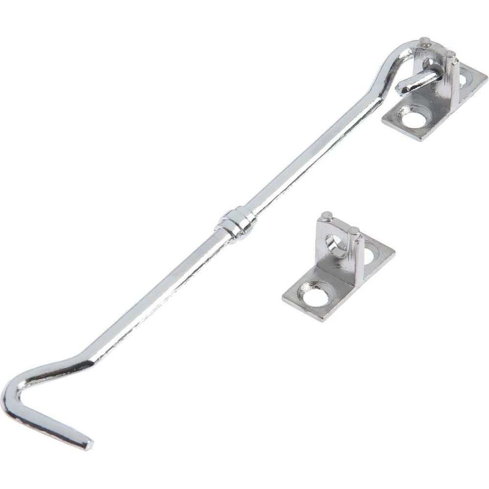 Изображение товара Ветровой крючок ТУНДРА мод.107-3 хром белый цинк 120 мм