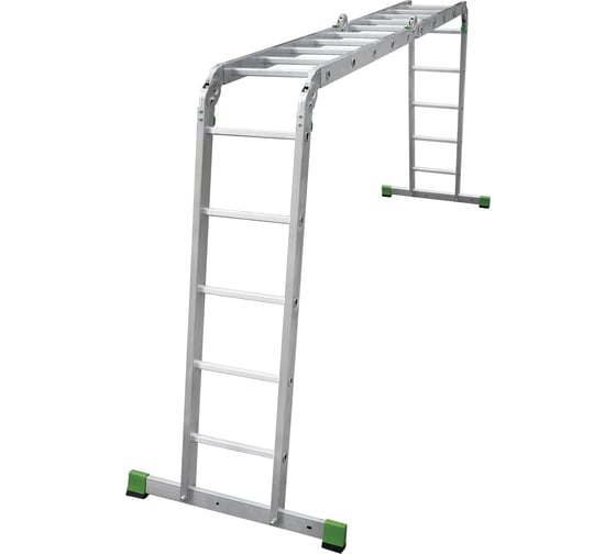 Изображение товара Четырехсекционная лестница-трансформер Новая Высота 4х5 ступеней, 2К башмаки, 2320405