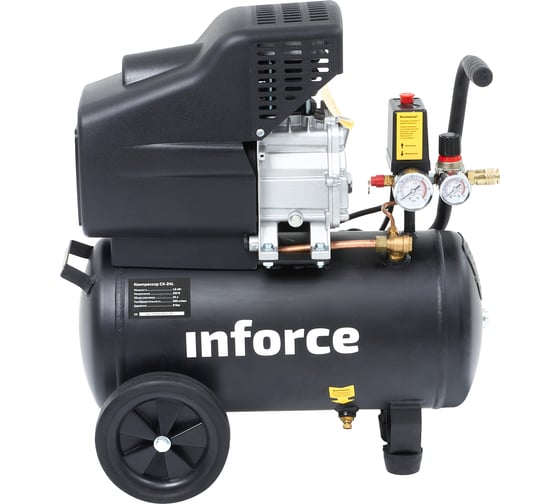 Изображение товара Компрессор (24 л; 8 бар; 320 л/мин) Inforce CX-24L 04-06-20