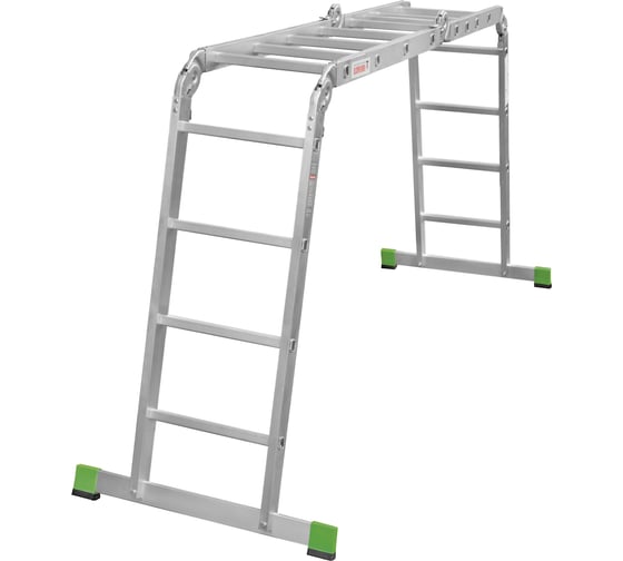 Изображение товара Четырехсекционная лестница-трансформер Новая Высота 4х4 ступени, 2К башмаки, 2320404