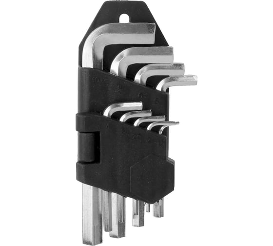 Изображение товара Набор шестигранных ключей ЛОМ TORX Tamper, удлиненных, TT10 - TT50 2354387