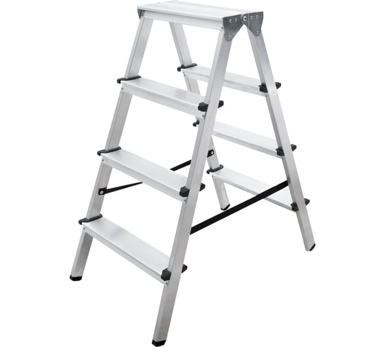 Изображение товара Двухсторонняя стремянка Новая Высота 2х4 ступени 1120204