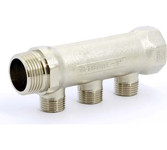 Изображение товара Коллектор Tiemme 3 отвода, 1"х1/2(16) (никель) 1910032 / 1923N060403