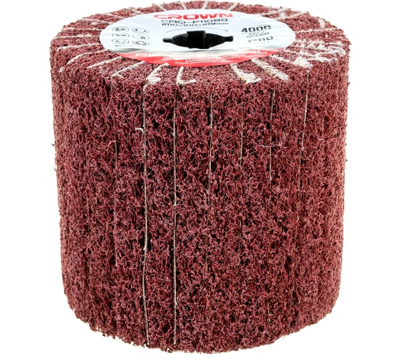Изображение товара Щетка абразивная 110х100х19 мм, Р80 CROWN CAQ-F11080