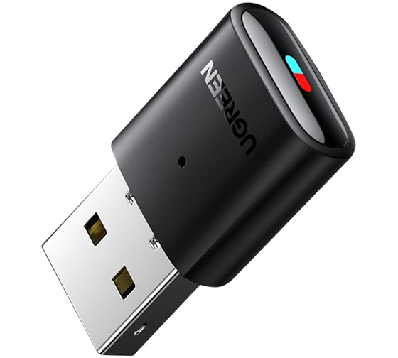 Изображение товара Аудиоадаптер Ugreen cm408 usb2.0 bluetooth transmitter 5.0 для ps4 pro, nintendo switch. цвет: черный 10928_