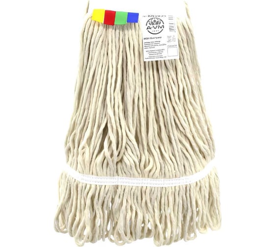 Изображение товара Моп A-VM кентукки, 400 г, хлопок, белый KN1035