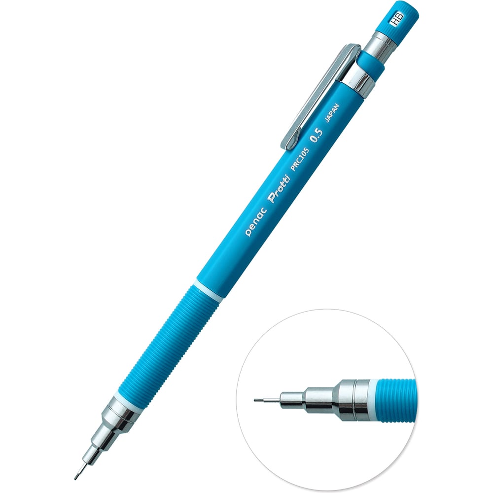 Изображение товара Механический карандаш Penac Protti PRC 105, 0.5 мм, HB, голубой