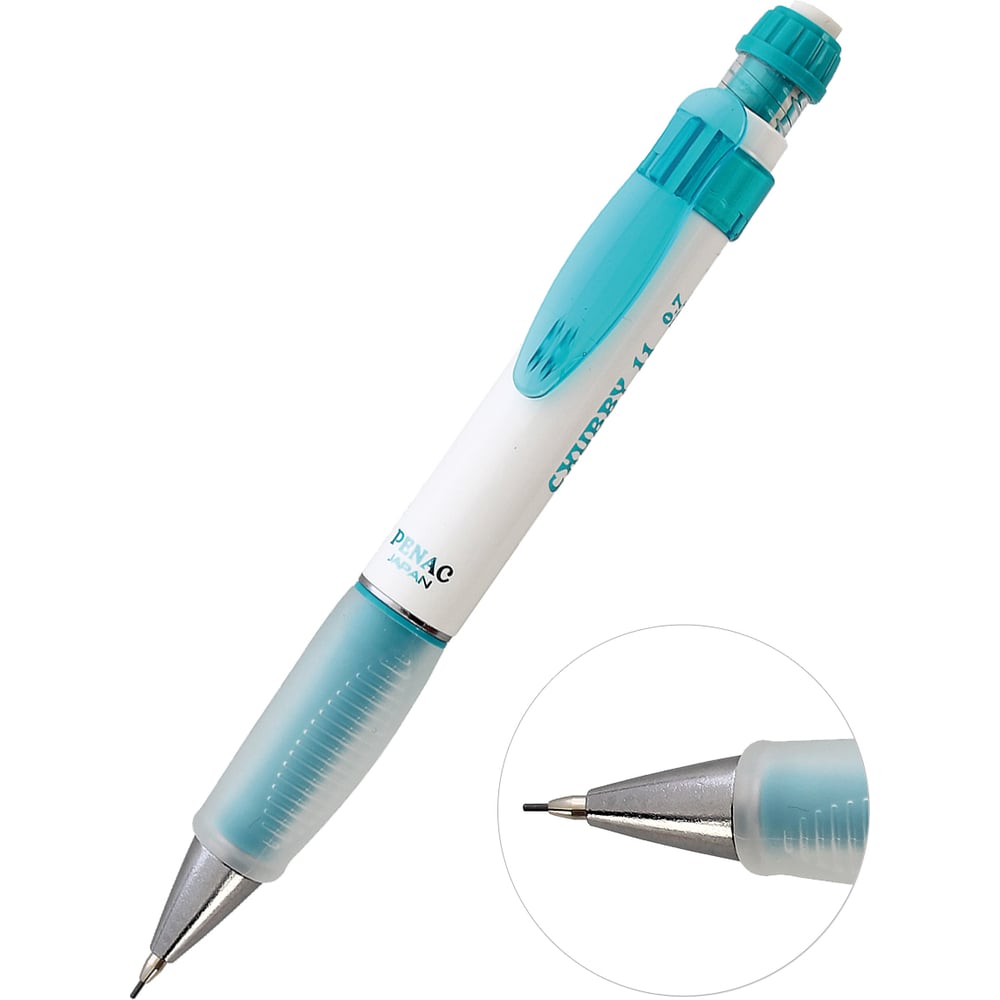 Изображение товара Механический карандаш Penac chubby 11 0.7 мм HB белый голубой в блистере