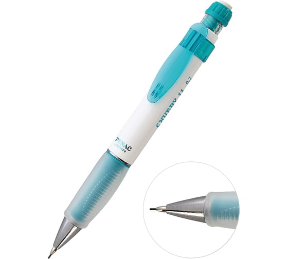 Изображение товара Механический карандаш Penac chubby 11, 0.7 мм, hb, белый/голубой, в блистере SC1905-25/B