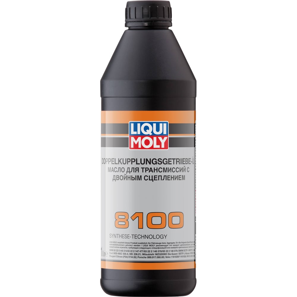 фото Масло нс-синтетическое трансмиссионное для dsg doppelkupplungsgetriebe-oil 8100 1 л liqui moly 39019