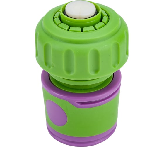 Изображение товара Соединитель шланга 3/4" с автостопом, пластик с резиновым покрытием 20/200 DON GAZON 096-5820 42319