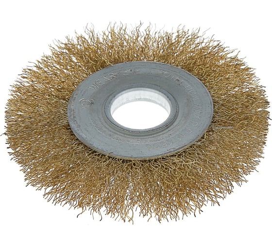 Изображение товара Щетка металлическая плоская 100х22.2 мм для УШМ ЛОМ 2767955