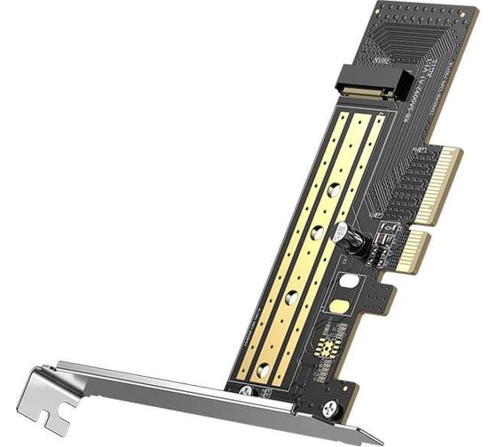Изображение товара Адаптер-переходник Ugreen cm302 m.2 nvme to pci-e 3.0 × 4 expansion card, цвет: черный 70503