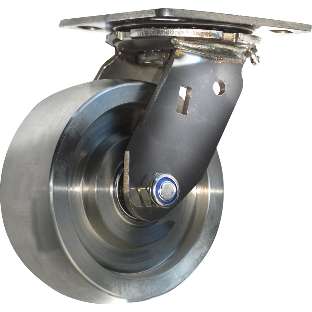 Изображение товара Поворотное колесо из нержавеющей стали 200 мм для промышленности