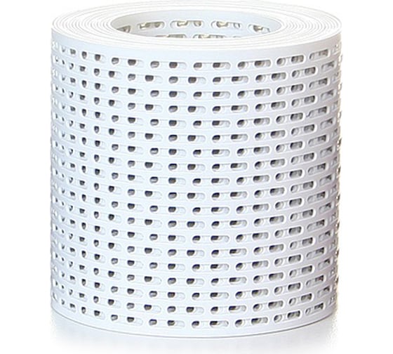 Изображение товара Вентиляционная карнизная лента Borge 100 мм, 5 м, ПВХ, сигнально-белый (ral 9003) 01.296.50.01.01.000.9003